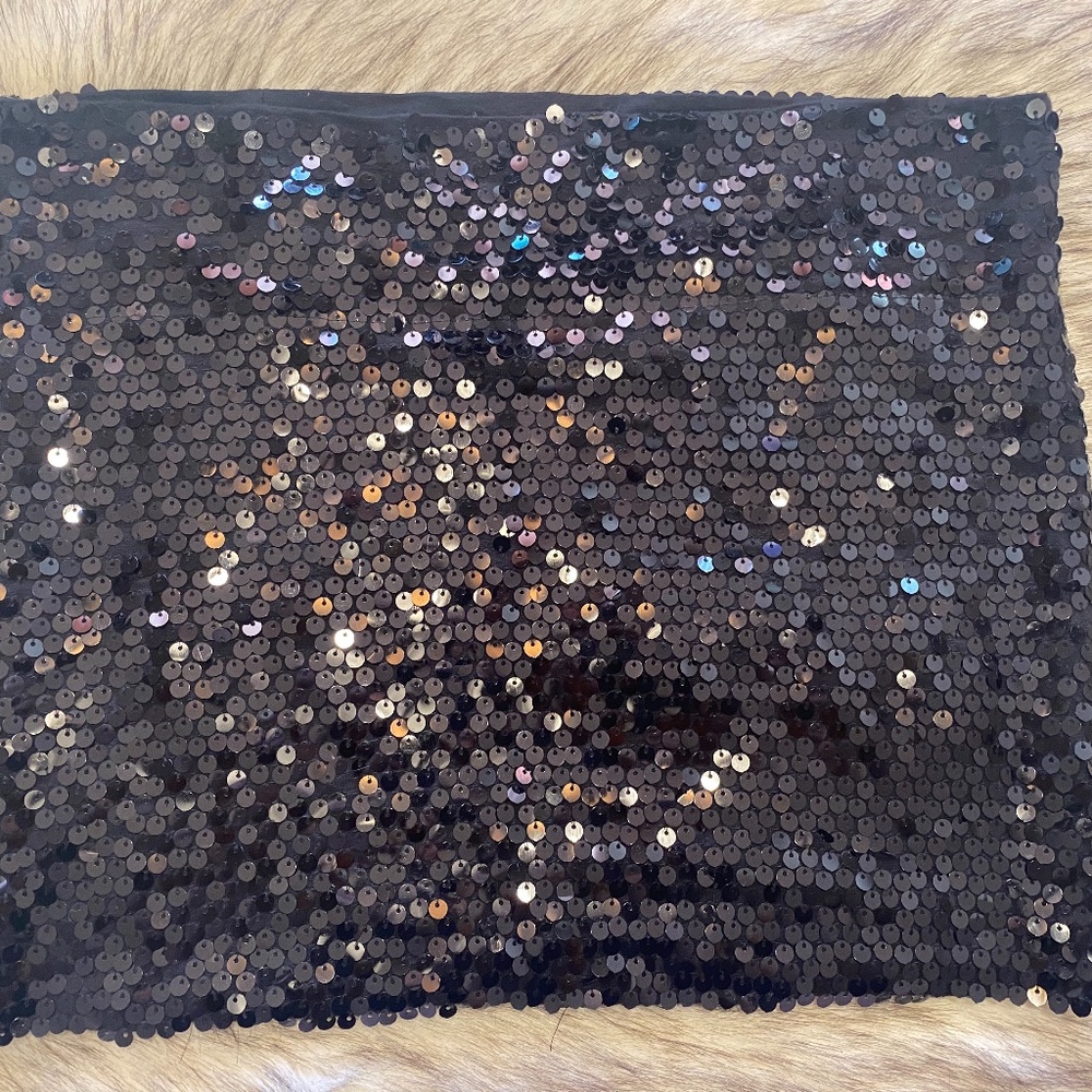 Billabong Black Sequin Mini Skirt -Small